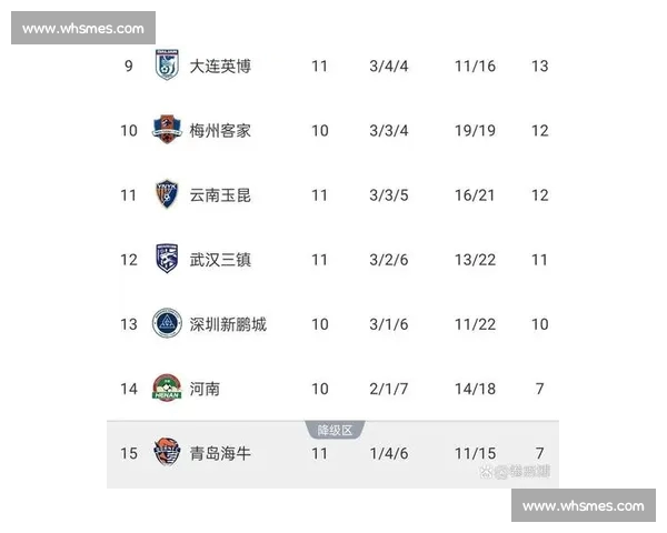 中超积分榜最新格局揭晓争冠保级形势骤变各队命运迎来关键转折期